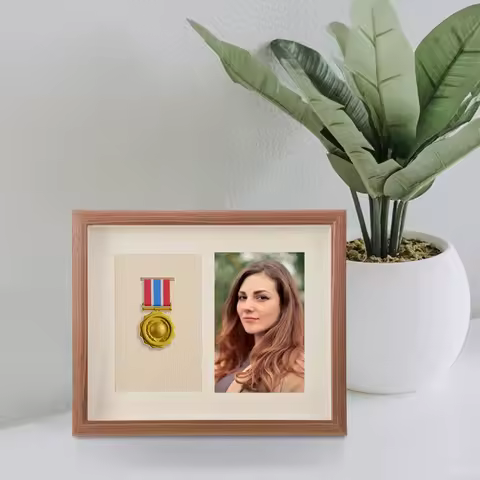 Medals Display Case Shadow Case Frame Medal Box Photo Frame Medal Display Box