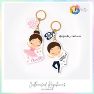 [SG LOCAL] Ballerina Customised Keychain / Bag Tag / Accessories / Handmade / Personalised Keychain