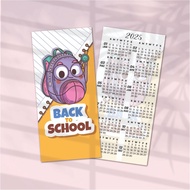 CALENDAR 2025/KALENDAR 2025 BOOKMARK / DOORGIFT / FREEGIFT / STUDENT / TEACHER