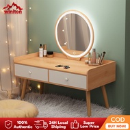 Dressing Table Modern Vanity Table Makeup Table Mini Dressing Table with Mirror Drawer Storage Cabin