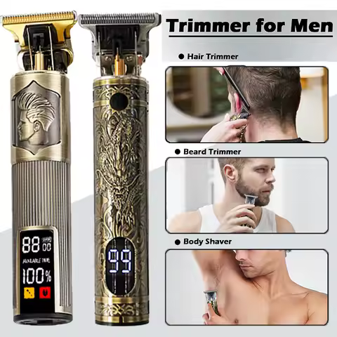 2025 T9 Electric Hair Clipper for Men Beard Shaver Body Trimmer 0mm Precision Barber Machine Dragon 