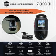 70mai Omni X800 360° 4K Dual Dash Cam | Front & Rear | 4G LTE | AI Parking Monitor | Voice Control |