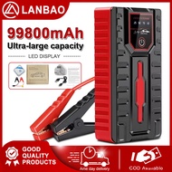 99800mAh Car Jumper Power Bank High Power Powerbank Jumper Kereta Power Bank Jump Starter Car with T