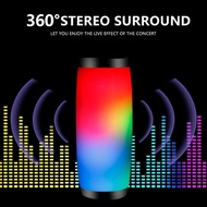 ลําโพงบลูทูธไร้สายแบบพกพาซับวูฟเฟอร์ลําโพงแบบพกพารองรับวิทยุ FM บลูทูธ 5.3 1200mA แบตเตอรี่ RGB ลําโ