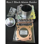 Row1 Fully CNC Racing Cylinder Block 66mm Blank Piston Casting for RAIDER 150 Fi