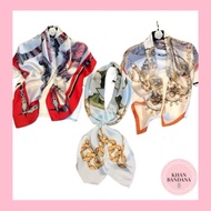 FEMININE SILK SCARF SIZE 90x90cm