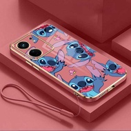 Xiaomi 13T Pro 13T 12T Pro xiaomi11T Pro Lovely Lilo Stitch Phone Case Candy Color Plating Rubber Casing Cover