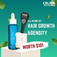 [SAVE MORE with COMBO] Hair Growth System Microneedling Red Light Massager Hair Density Serum DHT Bl