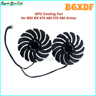 BGXDF 87mm PLD09210S12HH Computer Graphics GPU Cooling Fan for MSI RX 470 480 RX570 RX580 Armor VGA Video Card Cooler Radiator HYSEH