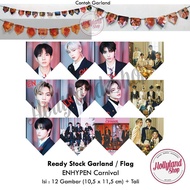 GARLAND Flag Banner Wall Decoration ENHYPEN EN- Heeseung Jungwon Sunghoon Sunoo Jake Jay Ni-Ki Unoff