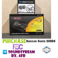 KENNON Sonix SX504 - 4 Channel amplifier FREE SOUNDSTREAM RX. 4FR 2" FULL RANGE SPEAKER/CAR Speaker/