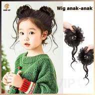 V-0061 Children's Wig / ball head Wig Ball head Wig Ball head Wig/ Korean Fun Bun/ Hair Bun/ Instant