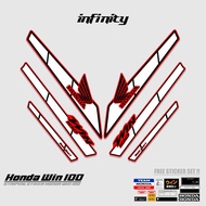 HONDA WIN STRIPING / MTF 38 / WIN 100 STICKER / WIN STICKER / STICKER / STREET / STIPING / STRIPING 