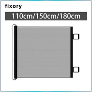 [fixory] Expandable Cat Gate Stair Gate Expandable Gate Room Divider Mesh Dog Gate for Backyard Stai