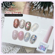 ADHERE Yanling Christmas Edelweiss Nail Polish Gel Jingle Bells Series Sequin Fine Glitter Photother
