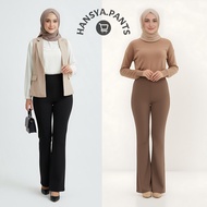 Fit And Flare Scuba Highwaist Stretch Pants Women Pants Loose Pants Women Long Pants Women