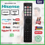 【𝐅𝐑𝐄𝐄 𝐁𝐀𝐓𝐓𝐄𝐑𝐘 𝐀𝐀𝐀𝐗𝟐】 Remote Control For HISENSE Smart TV EN ERF EN2P36H EN2J36H EN2G36H EN2Q36H EN2T