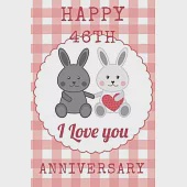 Happy 46th Anniversary: Funny 46th Magic happened on this day happy anniversary Birthday Gift Journal / Notebook / Diary Quote (6 x 9 - 110 Bl