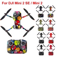 For DJI Mini 2 SE Sticker Waterproof PVC Drone Body Skin Protective Arm Remote Control Protector for
