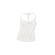 1JINN STUDIO Womens Slim Fit Tank Top with Back Button round Neck Vest And Halter Skirt Set Fashiona