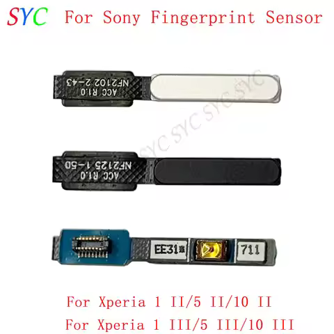 Fingerprint Sensor Button Flex Cable For Sony Xperia 1 II 5 II 10 II 1 III 5 III 10 III Touch Scanne