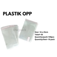 OPP PLASTIC UK 16X25 & 16.5X25 /PK OPP Plastic Bag Plastic Packaging