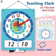 Writable Dry Erase Learning Clock Clocks and Time Teaching Aids Kids' Educational Kit for Teachers T