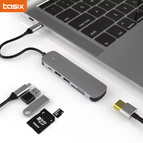 Type c to hdmi-compatible Adapter USB C HUB docking station for Macbook Air iPad M2 M1 Accessories U