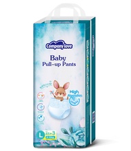 【Free 3 pcs】Company Love Baby Diaper Tape Pants Pull-Up Leak-Proof Size NB68/M54/L48 /XL42/XXL36/XXX