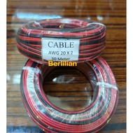 MERAH AWG CABLE 20x2 STRING 30M RED BLACK Awg20x2 Cable/