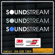 soundstream stickers Car Windshield Bumper Door BODY