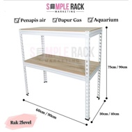 👍 SIMPLE RACK Rak Besi Rak Dapur Boltless Rack Storage Rack Kitchen Rack Oven Microwave Water Filter