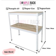 👍Rak tingkat Rak Meja Rak akuarium Rak dapur gas Rak penapis air Rak ovenmicrowave Kitchen Rack Rak 