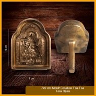 HIJAU Mold/ Mold Tsa Buddha Tara Green 7x9 cm BIG