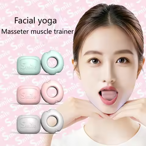Silicone Fitness Face Masseter Bite Muscle Jawliner Facial Chew Jaw Exercise Fitness Equipment Jawli
