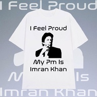 oversize T-shirt I Feel Proud My PM is Imran Khan Printed  Cotton t-shirt