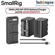 SmallRig NP-F970 Battery Charger Set for Sony NP-F970 Battery, Double Slot Charger with LCD Display 