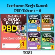 Sasbadi • Lembaran Rumah Kerja PBD Bahasa Melayu /  English / Matematik / Sains / Sejarah Tahun 1 - 