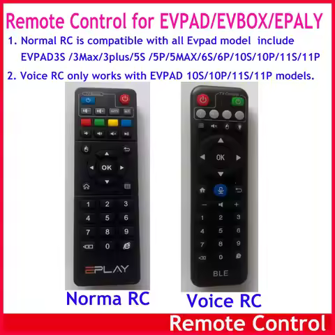 100%Original Remote Control for EPLAY/EVBOX EVPAD 3S / 3 / 3Max /3plus / 2S / Pro+ / Plus / 5S / 5P 