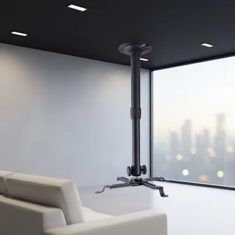 Thinyou 20cm 120cm Universal Pan-Tilt Projector Bracket Hanger Adjustable Ceiling Mount Wall Bracket