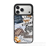 France 2025 Maison Kitsune Case Joint Paris Fox Application iPhone 17pm/16/15/14 Mobile Phone Case M