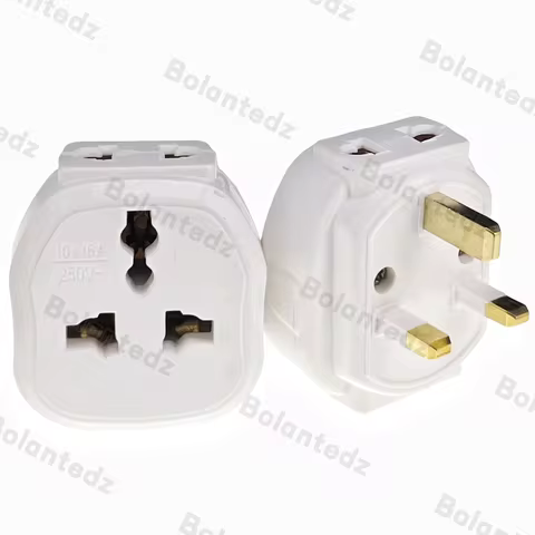 Universal 3 in 1 Russia HK CN US AU EU to UK Travel Plug Adapter 13A Multi-function Italy Swiss Indi