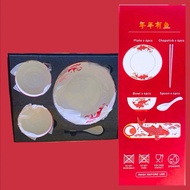 Ceramic Tableware Set Mangkok Imlek Gift Set