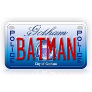 Personalized Gotham City Police Mini-Size Motorcycle License Plate Replica Movie Prop City Of Gotham
