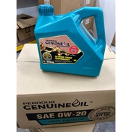 💯PERODUA 0W-20 FULLY SYNTHETIC ENGINE OIL 3LITRE (FREE OIL FILTER)