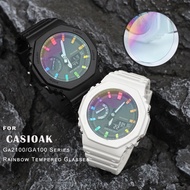 Rainbow Tempered Glass Screen Protector Suitable For Casioak  G shock GA2100 Watch Protective Film GA 2110 GMAS2100 DW-5600 Anti-Scratch