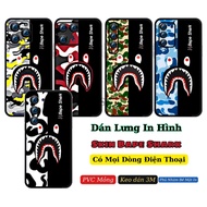 Printed decal stickers, phone back stickers, ultra-thin Bape Shark PVC skin stickers covered with 3M