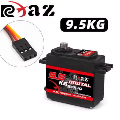 RCXAZ 9.5KG Digital High-Speed Servo Motor Servo Motor Control 180° Metal Gear Servo for Smart Cars 