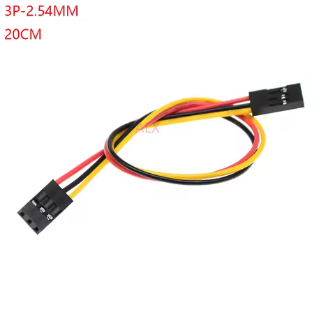 5/10pcs 3pin Dupont Line Female To Female Pitch 2.54mm 20cm Double Head 3p 3 Pin Jumper Cable Wire F