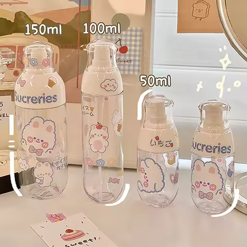 Push Dispenser Bottle Portable Lotion Travel Empty Bottle Makeup Bottle Face Wash Makeup Remover Hig